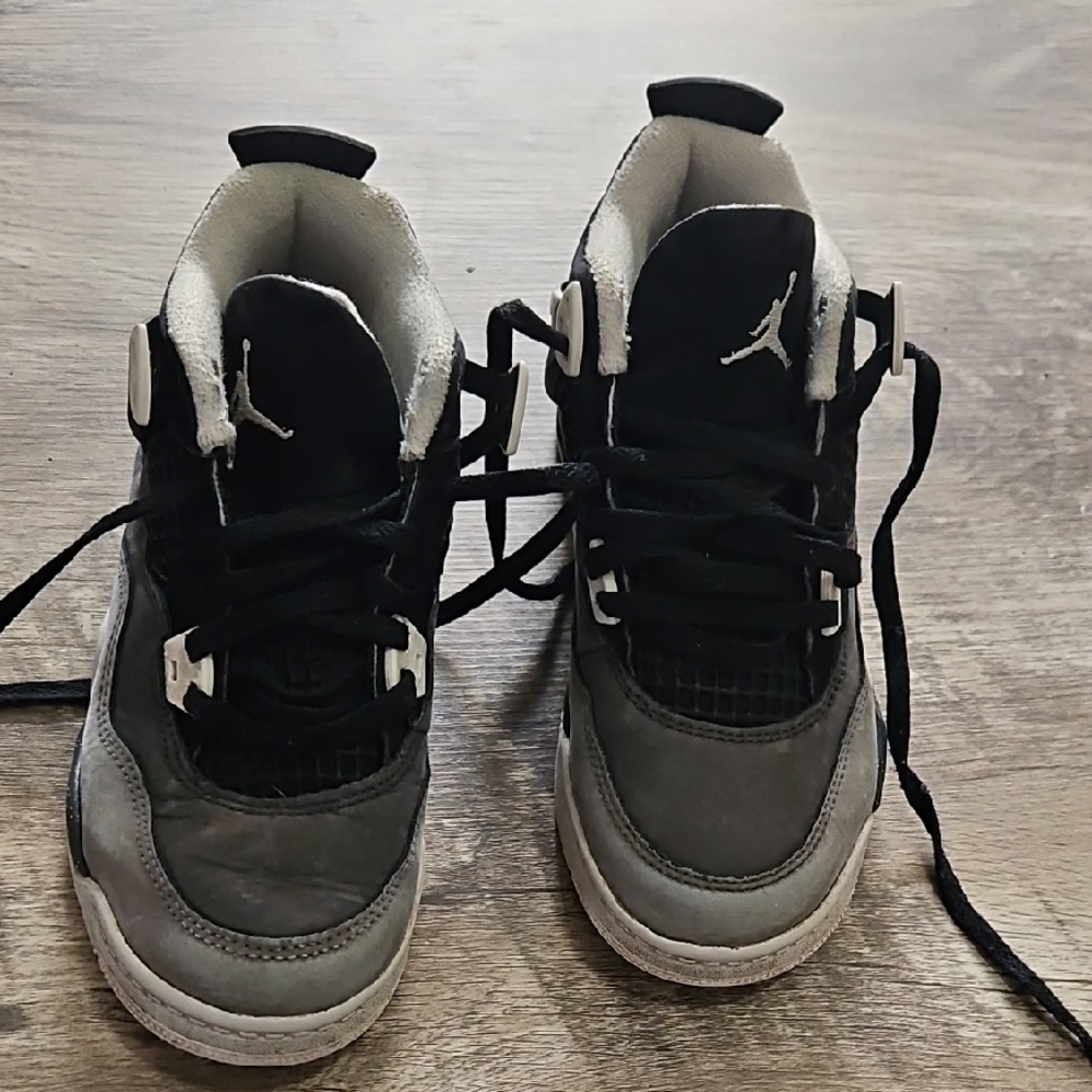 Jordan Kids' Black and Gray Sneakers